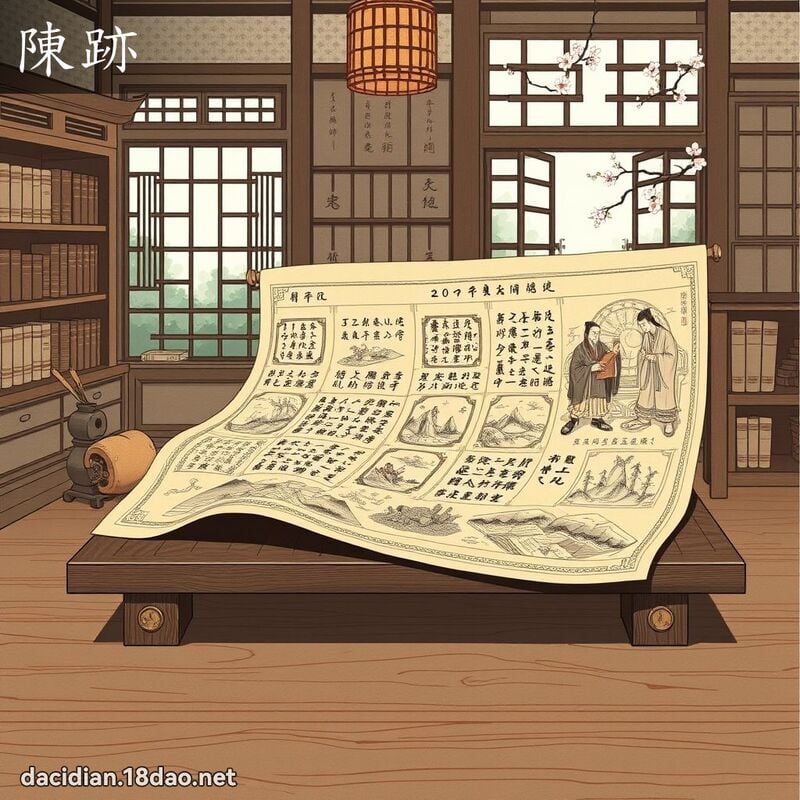 陳跡 - 國語大辭典配圖