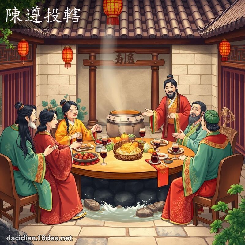 陈遵投辖 - 国语大辞典配图
