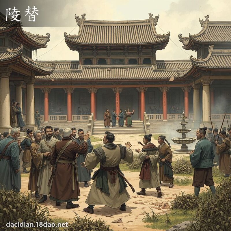 陵替 - 国语大辞典配图