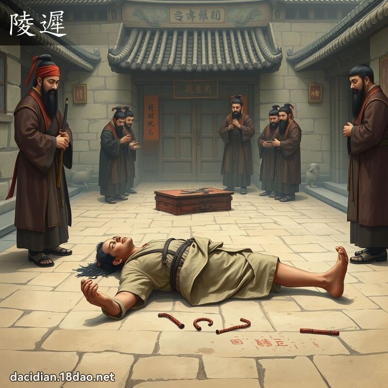 陵遲 - 國語大辭典配圖