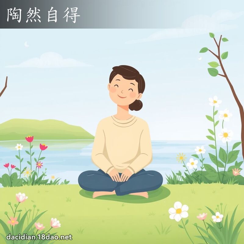 陶然自得 - 國語大辭典配圖