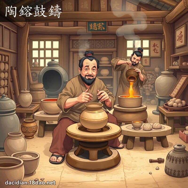 陶鎔鼓鑄 - 國語大辭典配圖