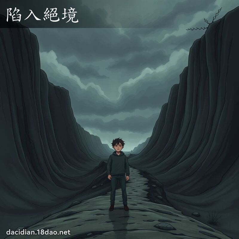 陷入绝境 - 国语大辞典配图