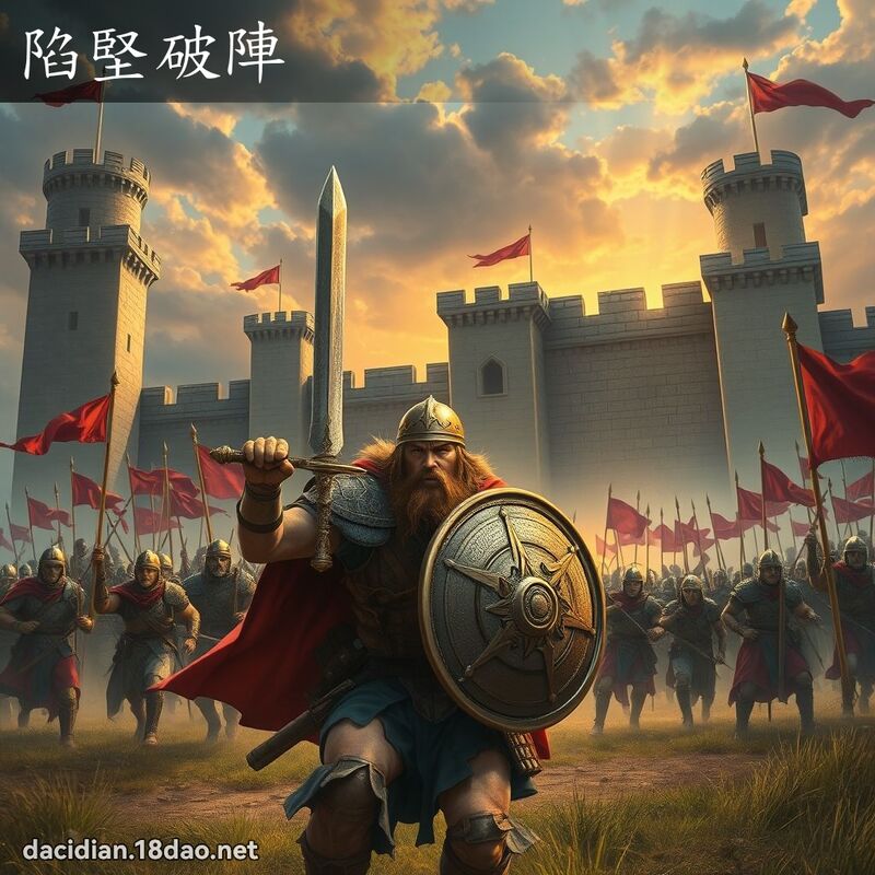 陷堅破陣 - 國語大辭典配圖