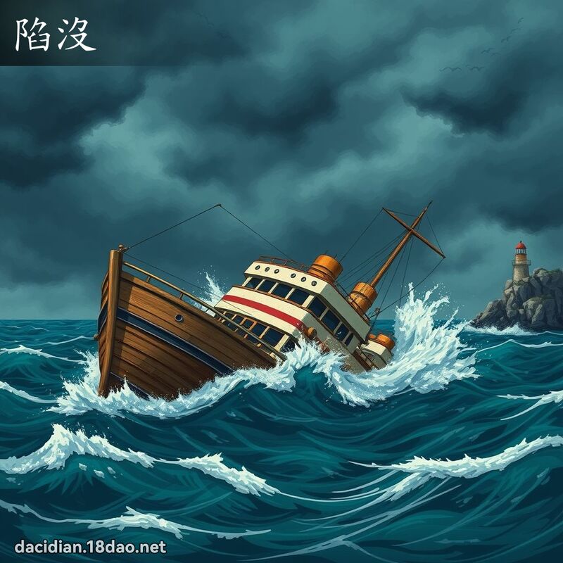 陷没 - 国语大辞典配图