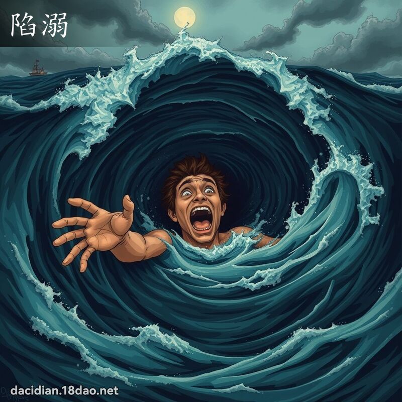 陷溺 - 国语大辞典配图