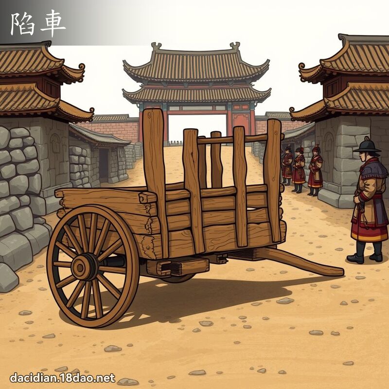 陷車 - 國語大辭典配圖