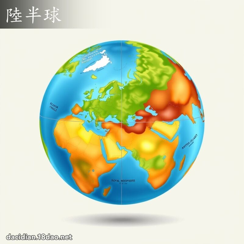 陸半球 - 國語大辭典配圖