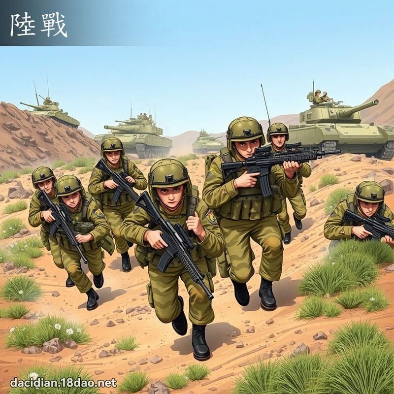 陸戰 - 國語大辭典配圖