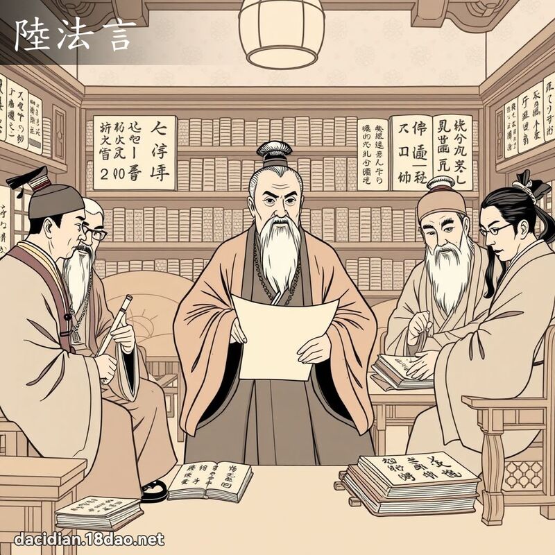 陸法言 - 國語大辭典配圖