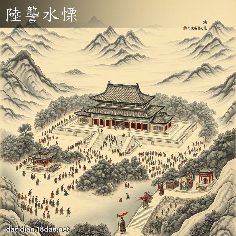 陸讋水慄 - 國語大辭典配圖