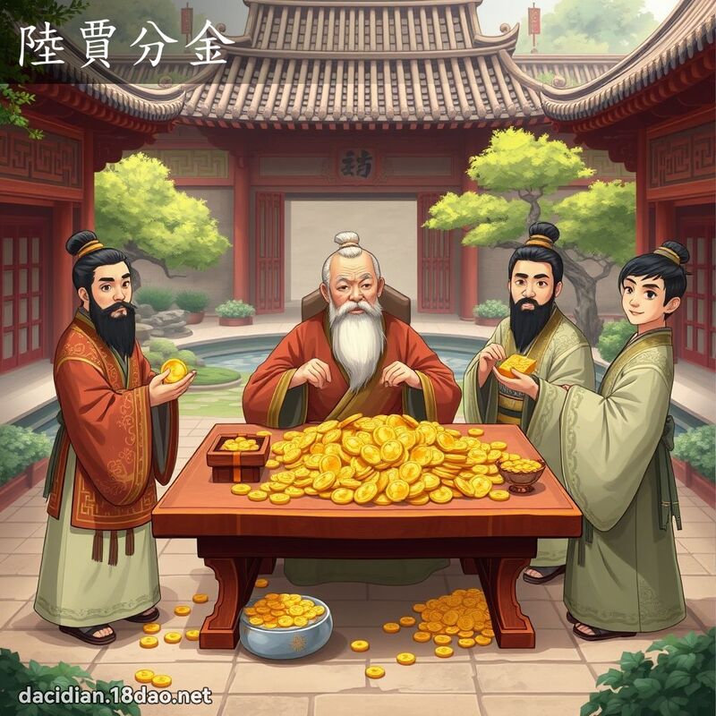 陸賈分金 - 國語大辭典配圖