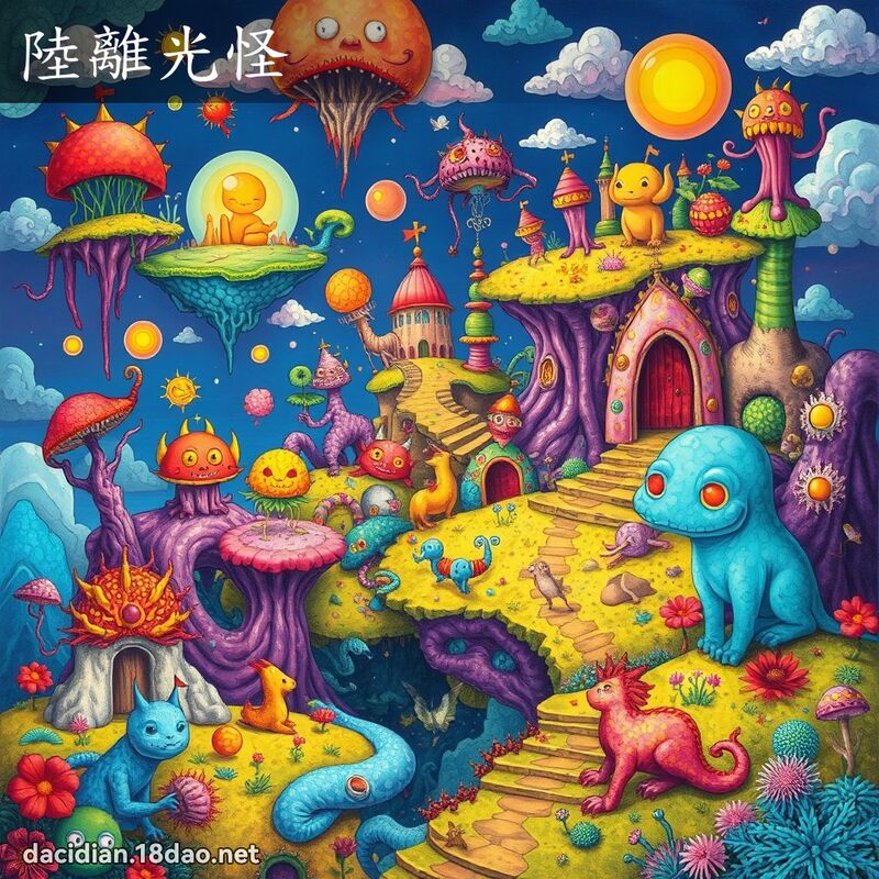 陸離光怪 - 國語大辭典配圖