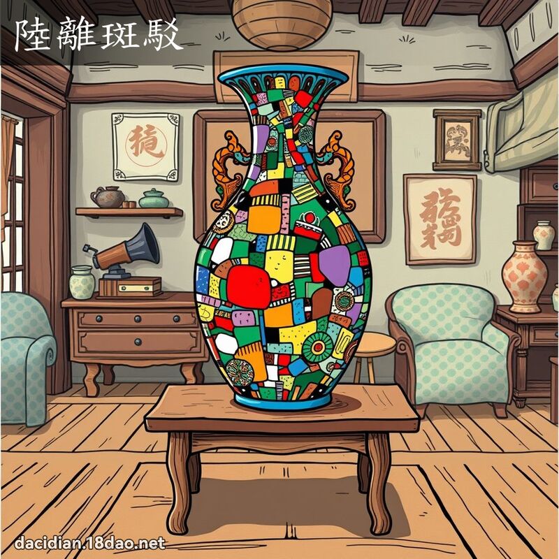 陸離斑駁 - 國語大辭典配圖