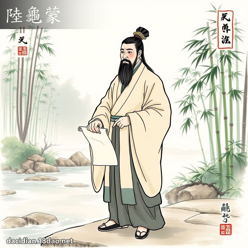 陆龟蒙 - 国语大辞典配图