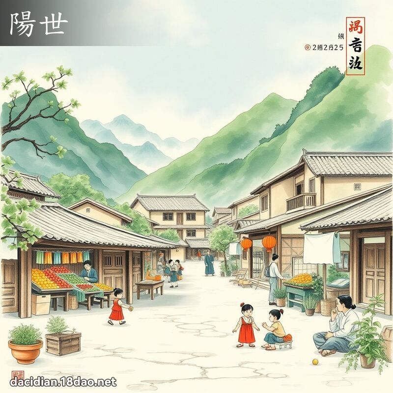 阳世 - 国语大辞典配图