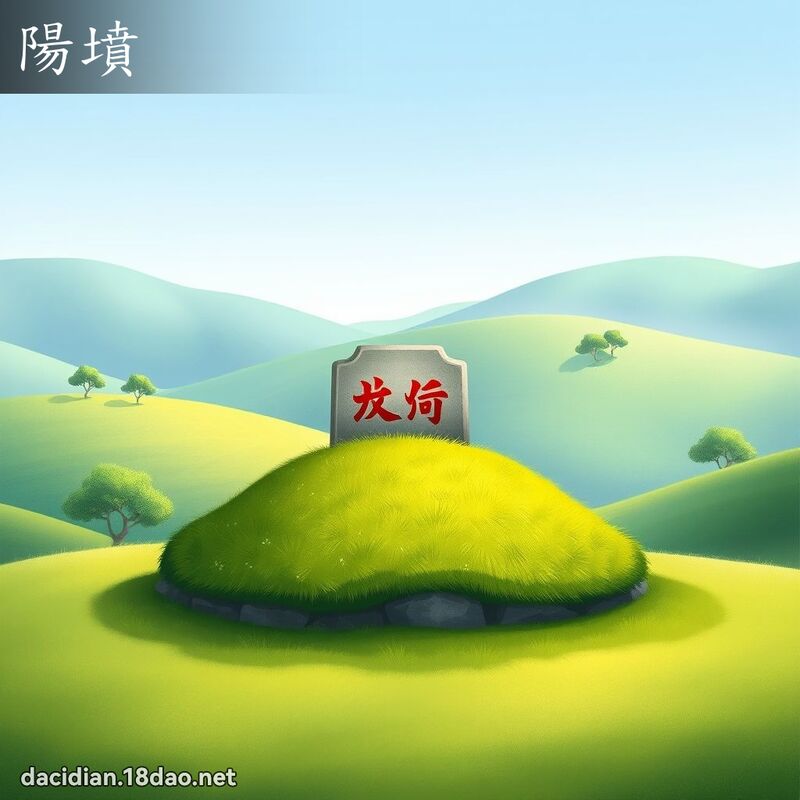 阳坟 - 国语大辞典配图