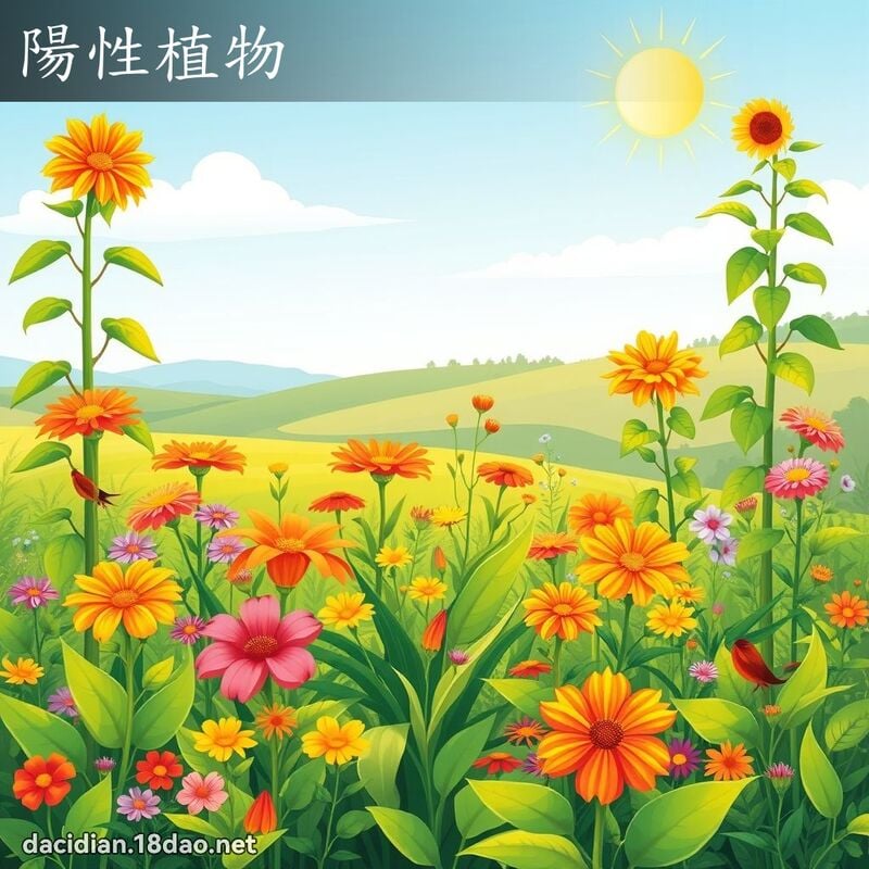 陽性植物 - 國語大辭典配圖