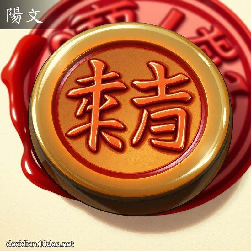 陽文 - 國語大辭典配圖