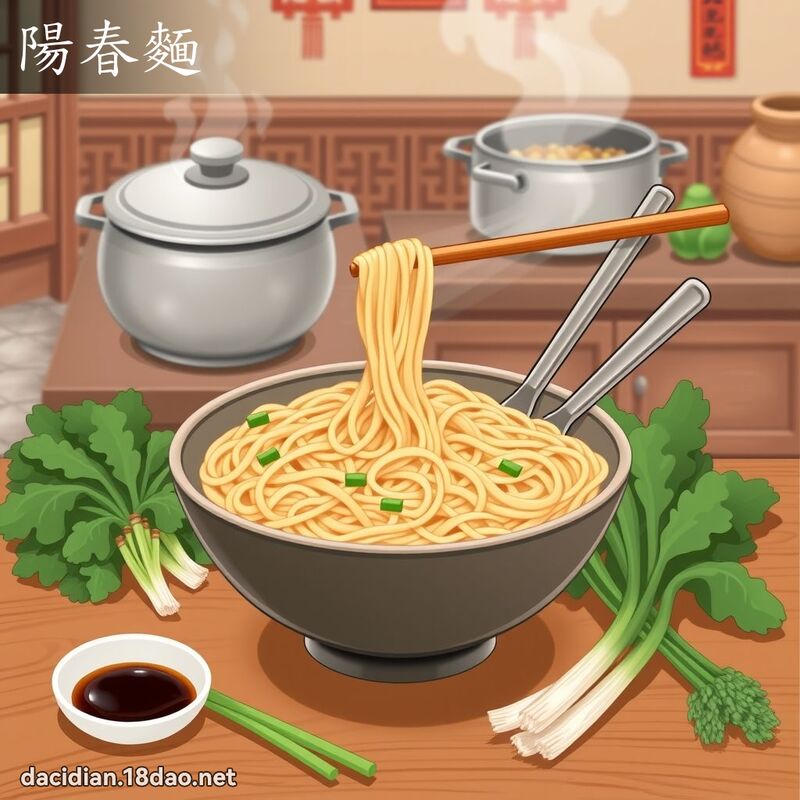 陽春麵 - 國語大辭典配圖