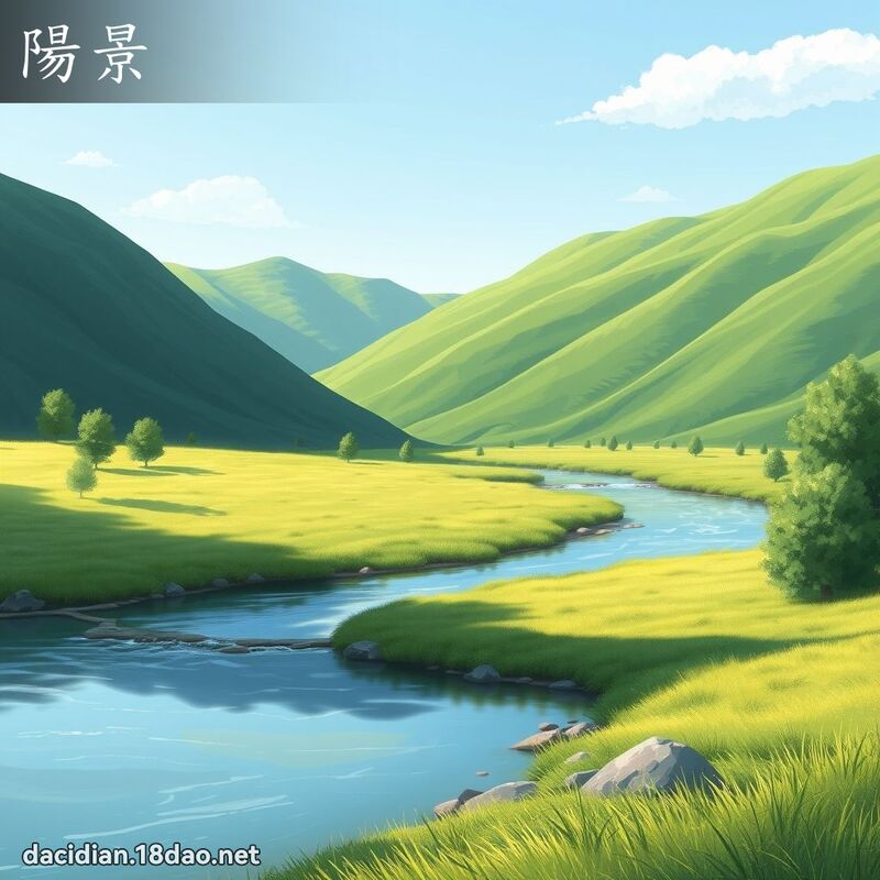 陽景 - 國語大辭典配圖