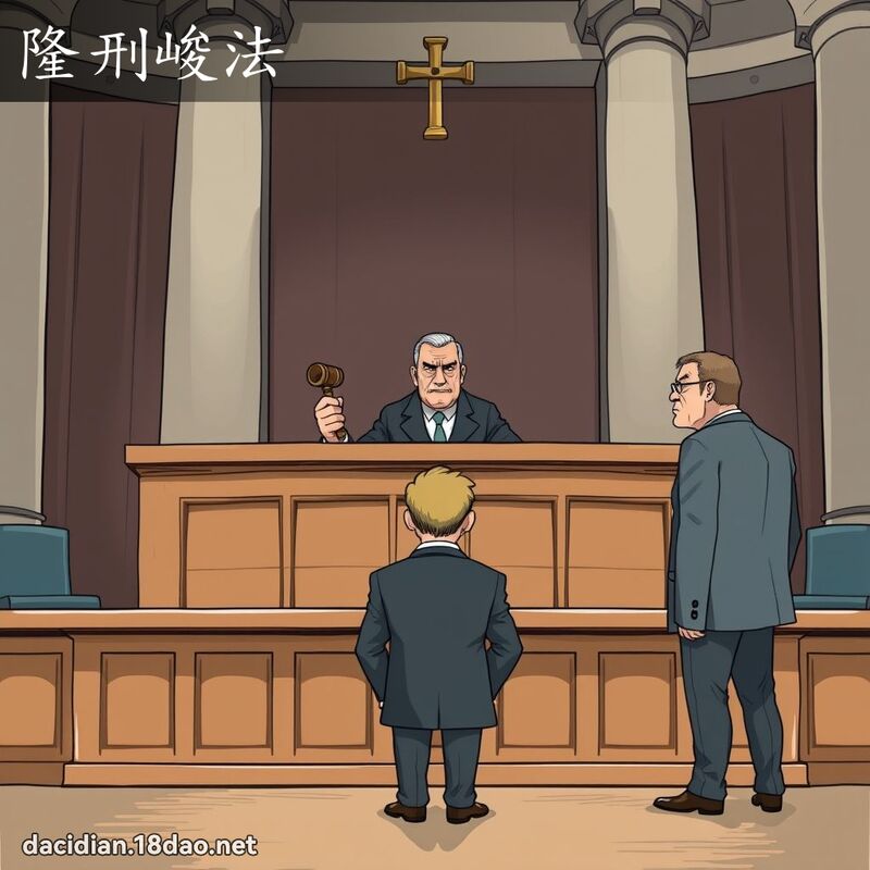 隆刑峻法 - 國語大辭典配圖