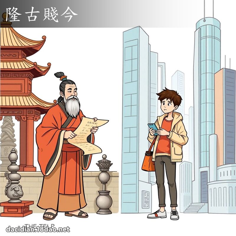 隆古賤今 - 國語大辭典配圖