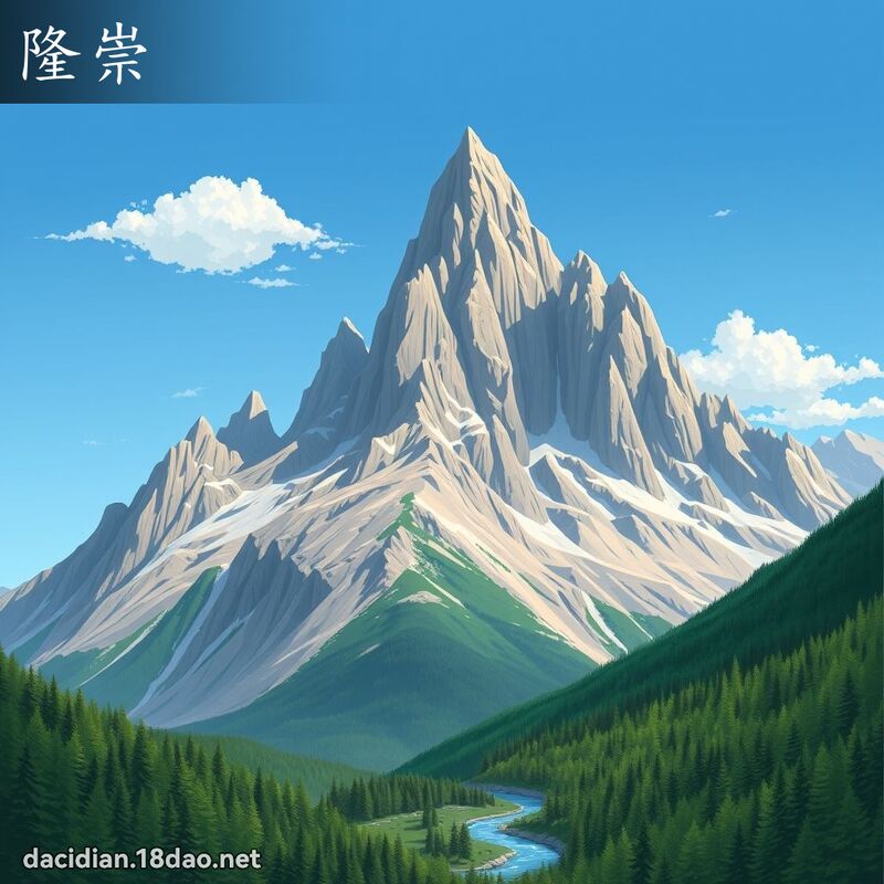 隆崇 - 国语大辞典配图