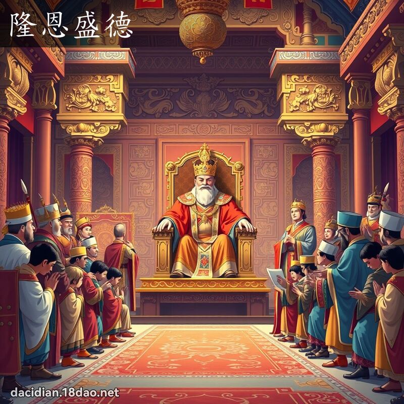 隆恩盛德 - 國語大辭典配圖