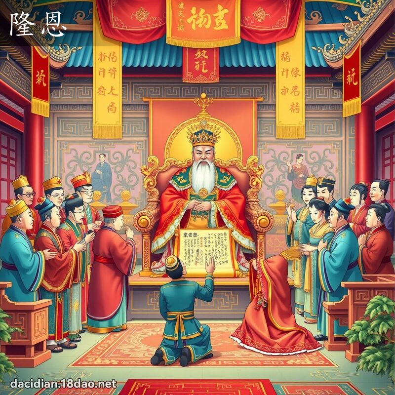隆恩 - 国语大辞典配图