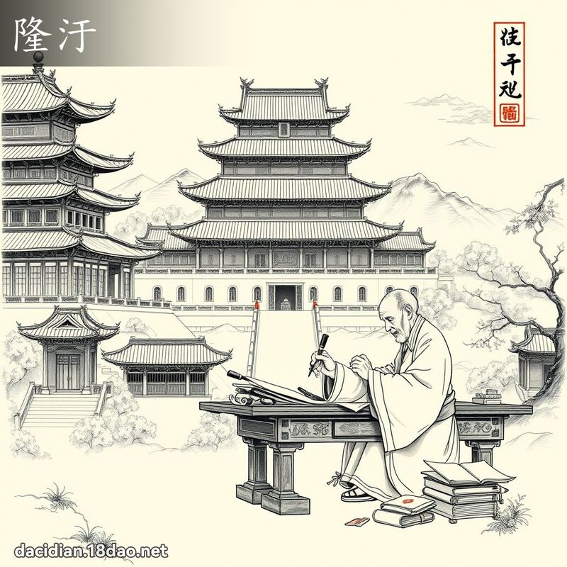 隆汙 - 国语大辞典配图