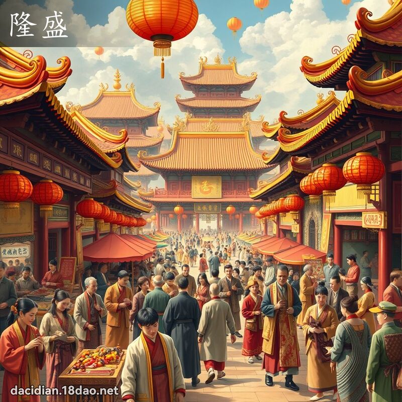 隆盛 - 国语大辞典配图