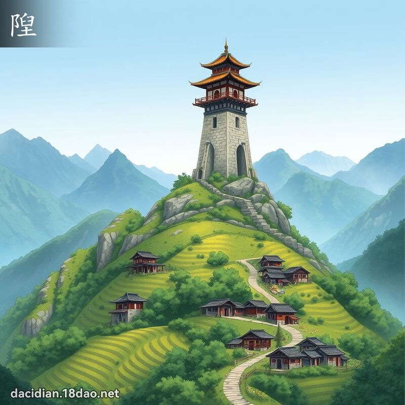 隉 - 国语大辞典配图
