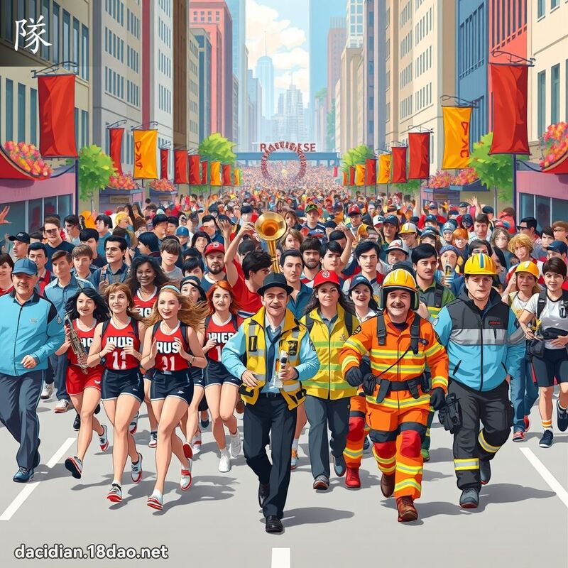 隊 - 國語大辭典配圖