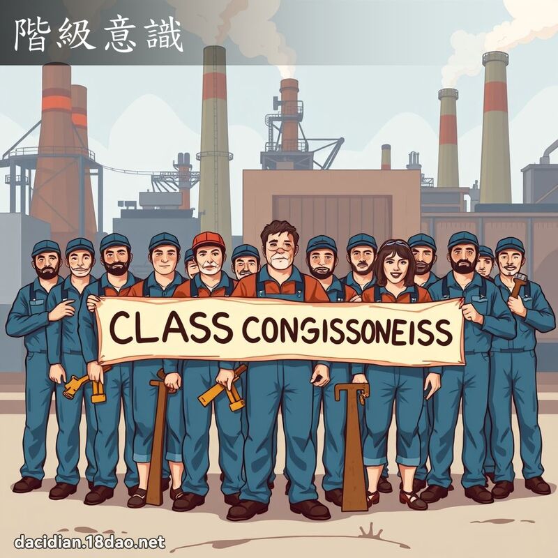 阶级意识 - 国语大辞典配图