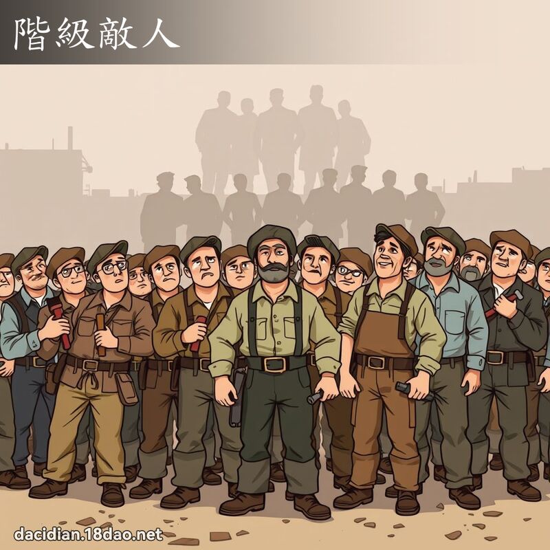 阶级敌人 - 国语大辞典配图