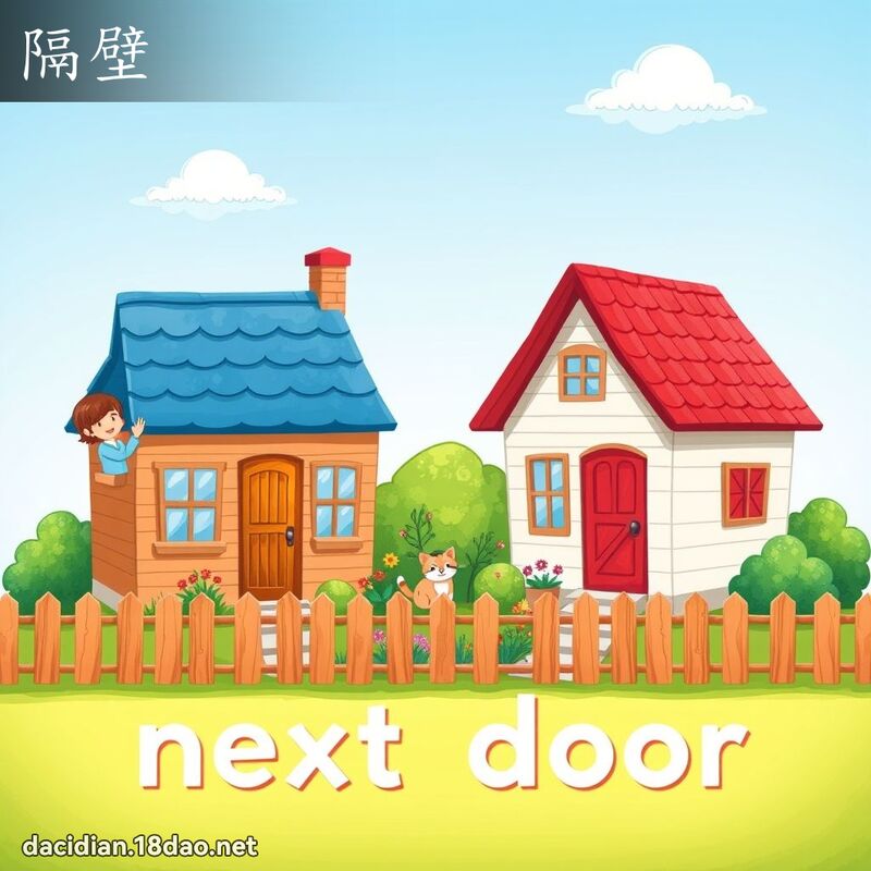 隔壁 - 国语大辞典配图