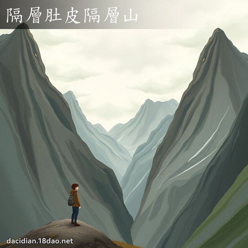 隔层肚皮隔层山 - 国语大辞典配图