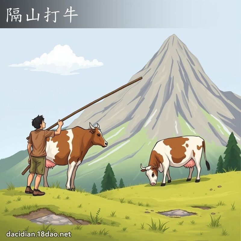 隔山打牛 - 國語大辭典配圖