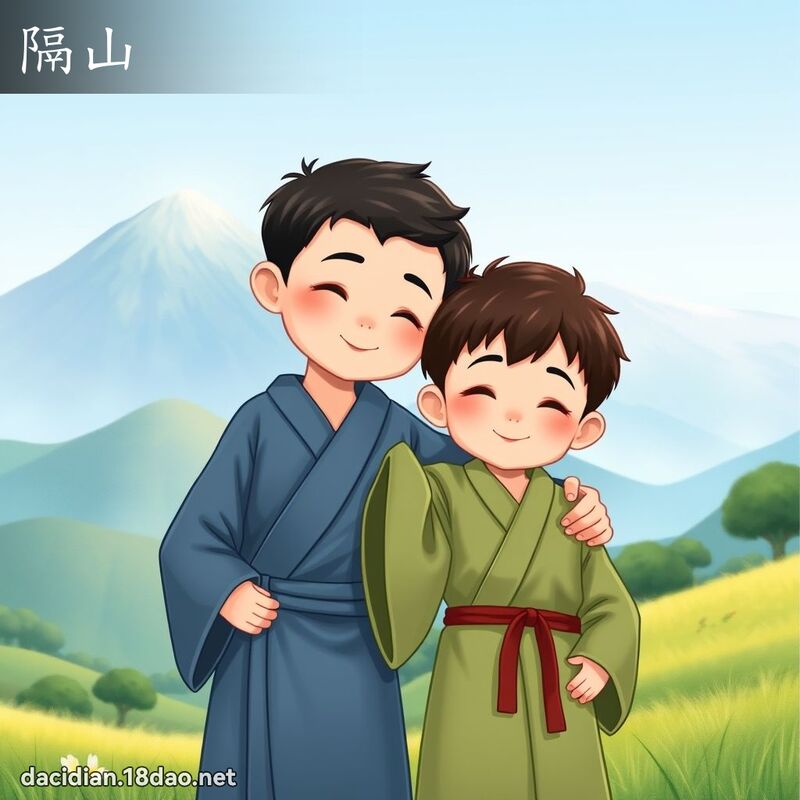 隔山 - 国语大辞典配图