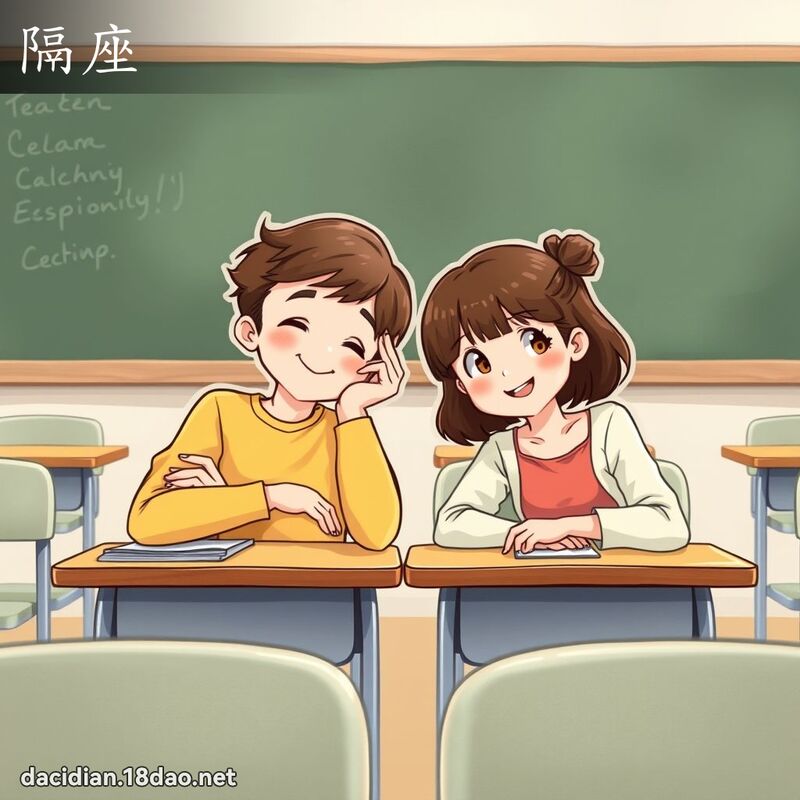隔座 - 国语大辞典配图