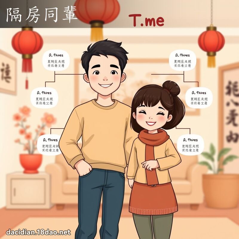 隔房同辈 - 国语大辞典配图