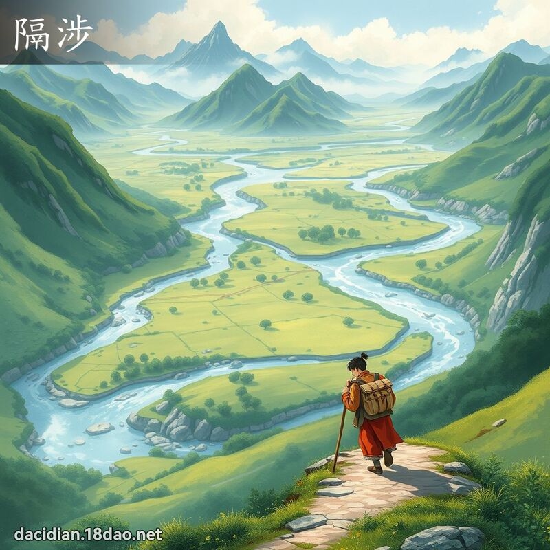 隔涉 - 国语大辞典配图