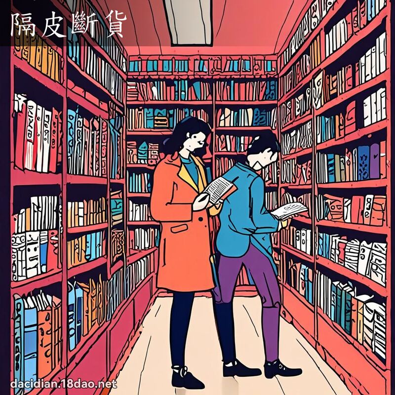 隔皮断货 - 国语大辞典配图