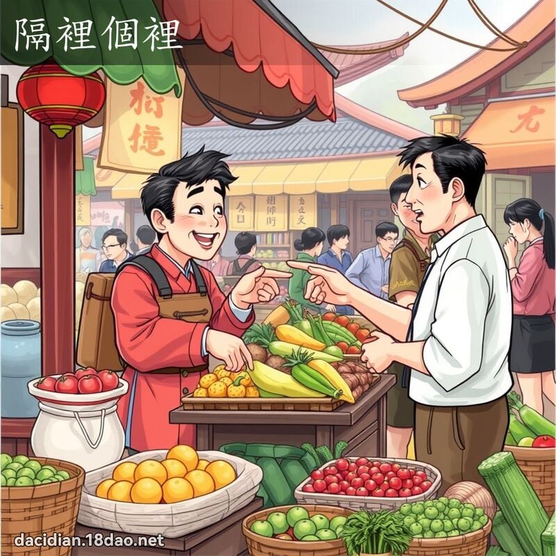 隔里个里 - 国语大辞典配图