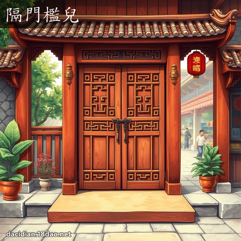 隔门槛儿 - 国语大辞典配图