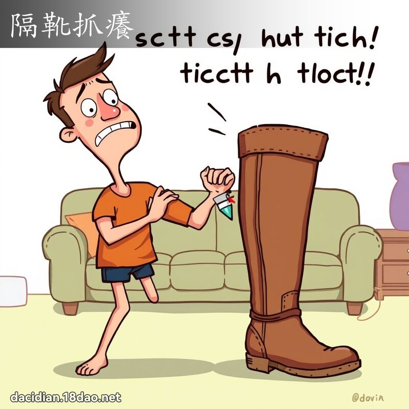 隔靴抓癢 - 國語大辭典配圖