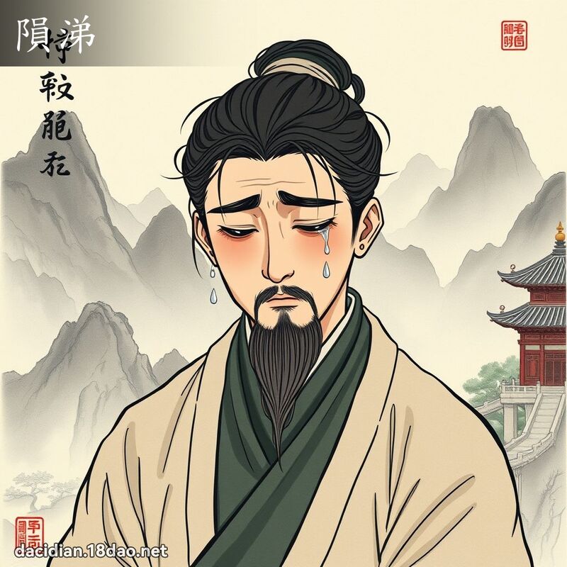 陨涕 - 国语大辞典配图