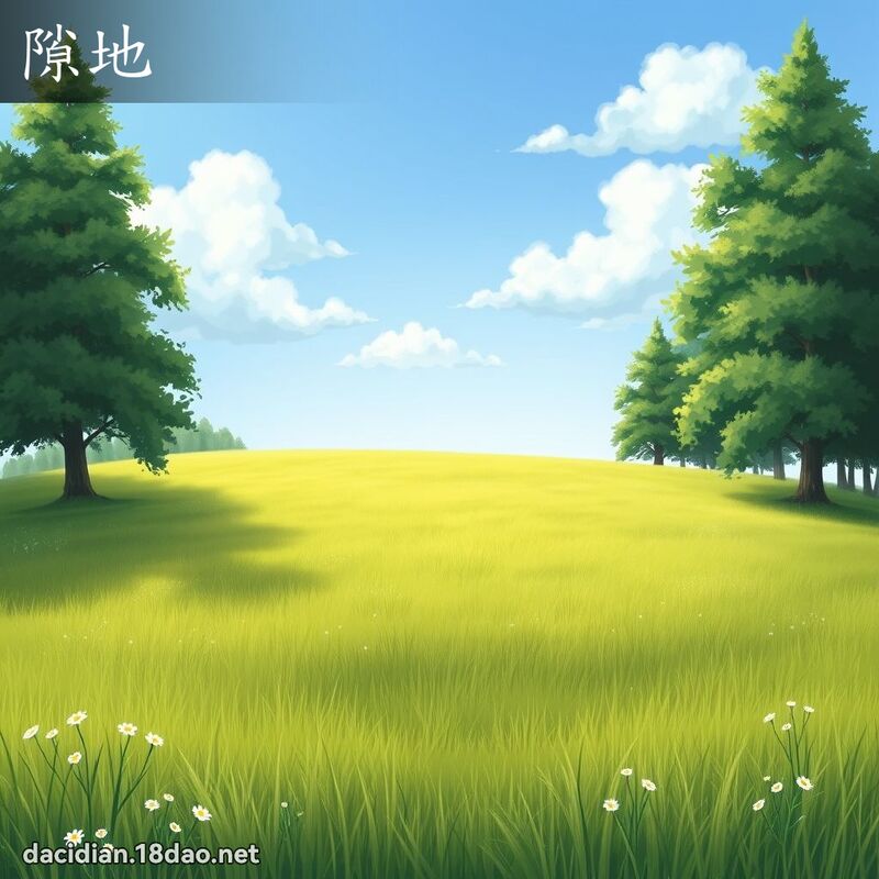 隙地 - 國語大辭典配圖