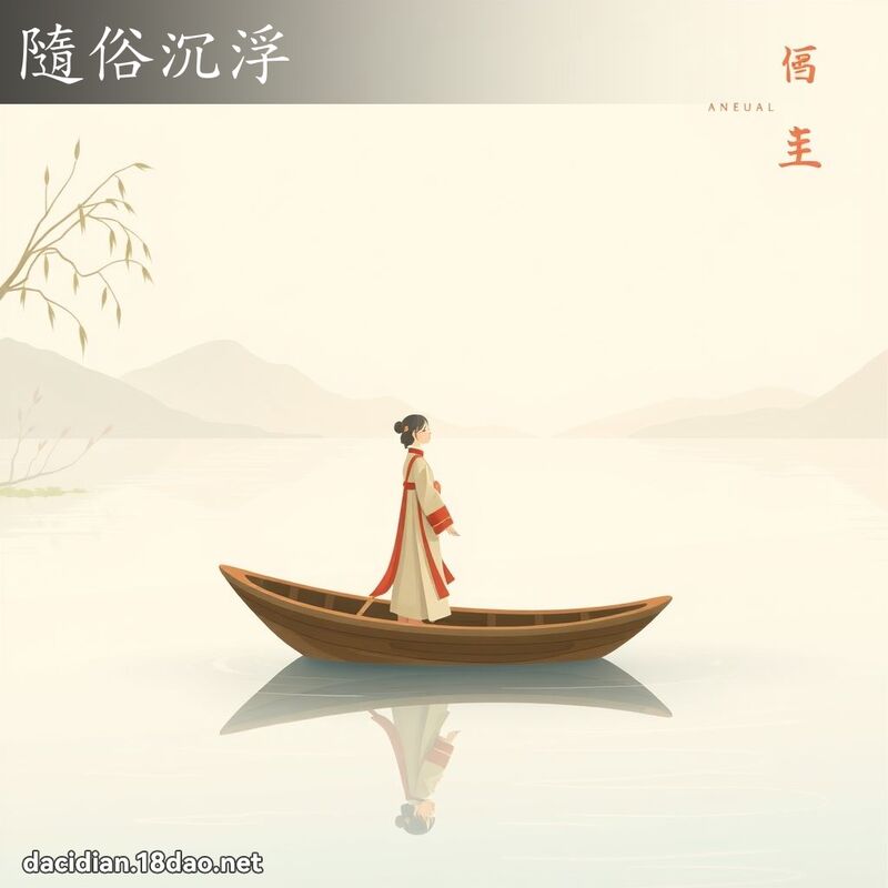 隨俗沉浮 - 國語大辭典配圖